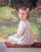 Perry, Lilla Calbot Girl with a Pink Bow Sweden oil painting reproduction